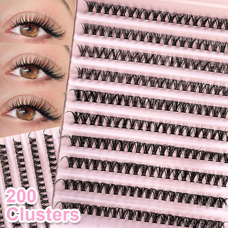 Lashes Eyelash Extension - Individual Lashes Eyelash tuft 8-16mm 200pcs