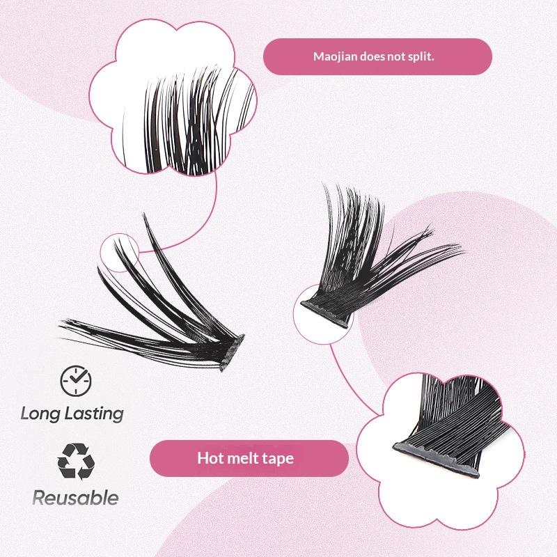 Eyelash Extension Volume Lashes - 20pcs DIY False Eyelash Extension Individual