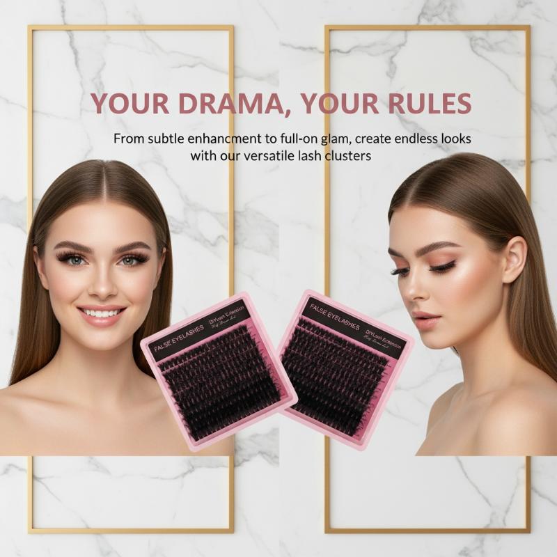 10Row 140 Clusters Fluffy Thic - Lashes Eyelash Extension avaliação e preço