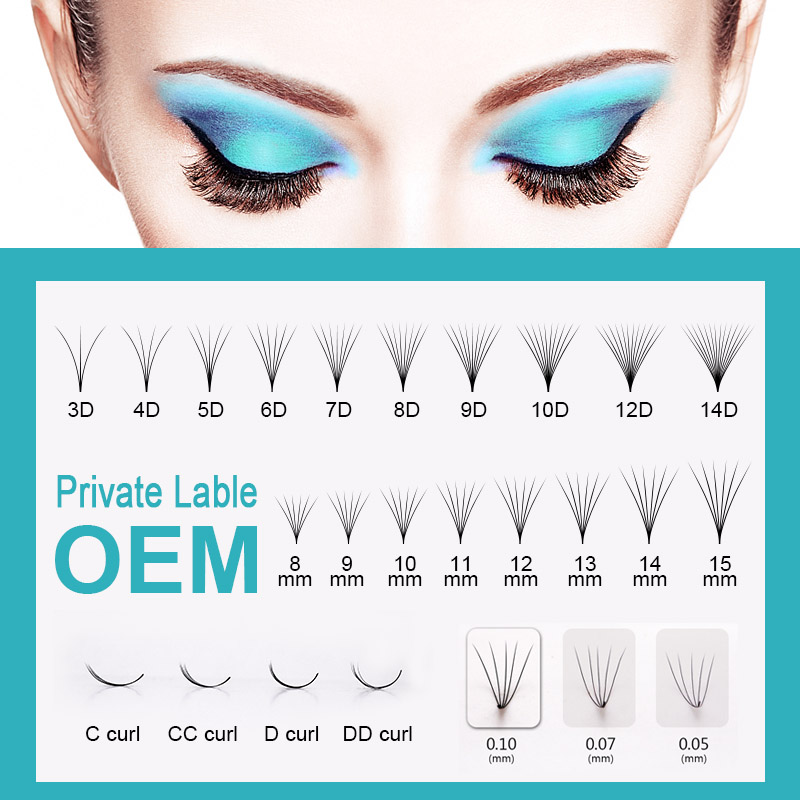 Cmicc 100/300/500 Fans Thin Po - Eyelash Extension Volume Lashes avaliação e preço