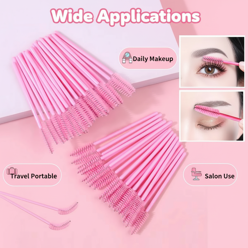 50pcs Disposable Eyelash Brush - Lashes Eyelash Extension avaliação e preço