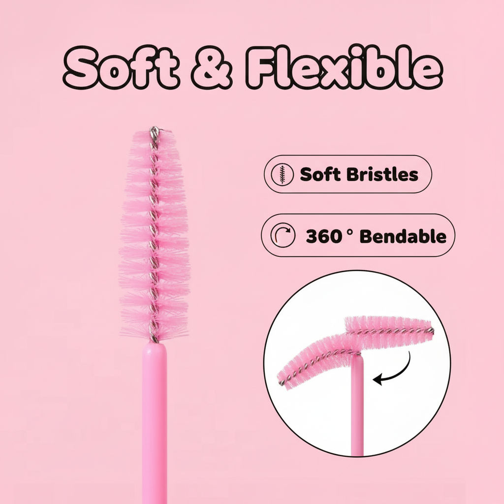 50pcs Disposable Eyelash Brush - Lashes Eyelash Extension avaliação e preço