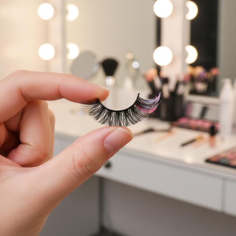 7 Pairs Colorful False Eyelash - Lashes Eyelash Extension avaliação e preço