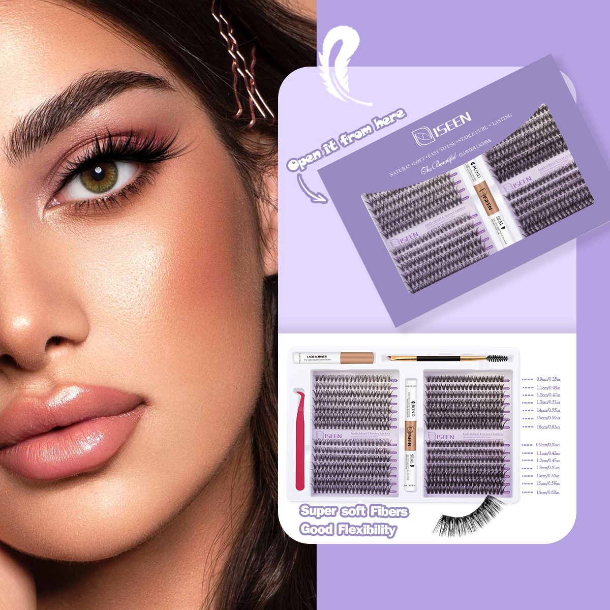 Eyelash Clusters Kit Soft Volu - Eyelash Extension Volume Lashes avaliação e preço